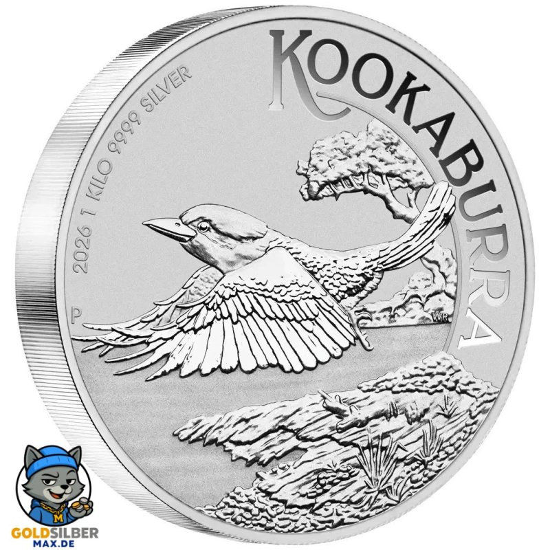 1 Kilo Silber Silbermünze Kookaburra 2026