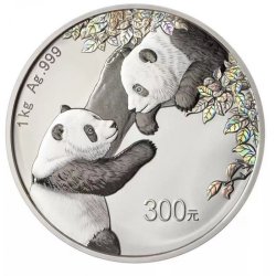 China Panda 2023 1 kilo kg  Silber Silbermünze PP