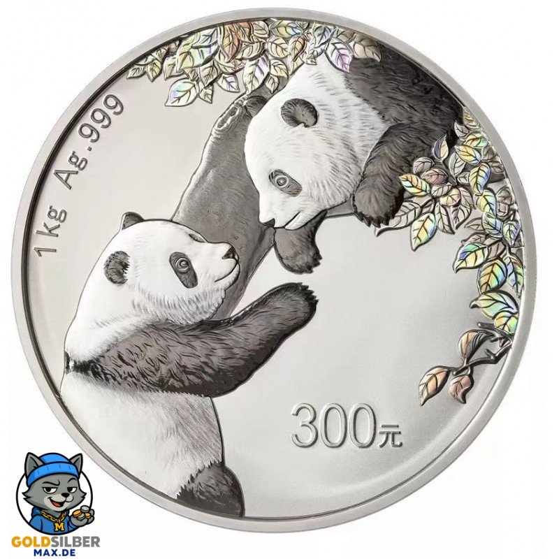 China Panda 2023 1 kilo kg  Silber Silbermünze PP