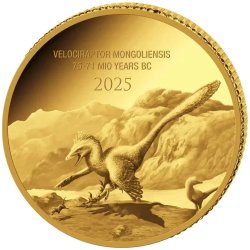 0,5 g Gold Prehistoric Life II Velociraptor 2025 PP