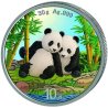 China Panda 2026 Set Tag und Nacht 2x 30 gr Gramm Silber Silbermünze Farbig