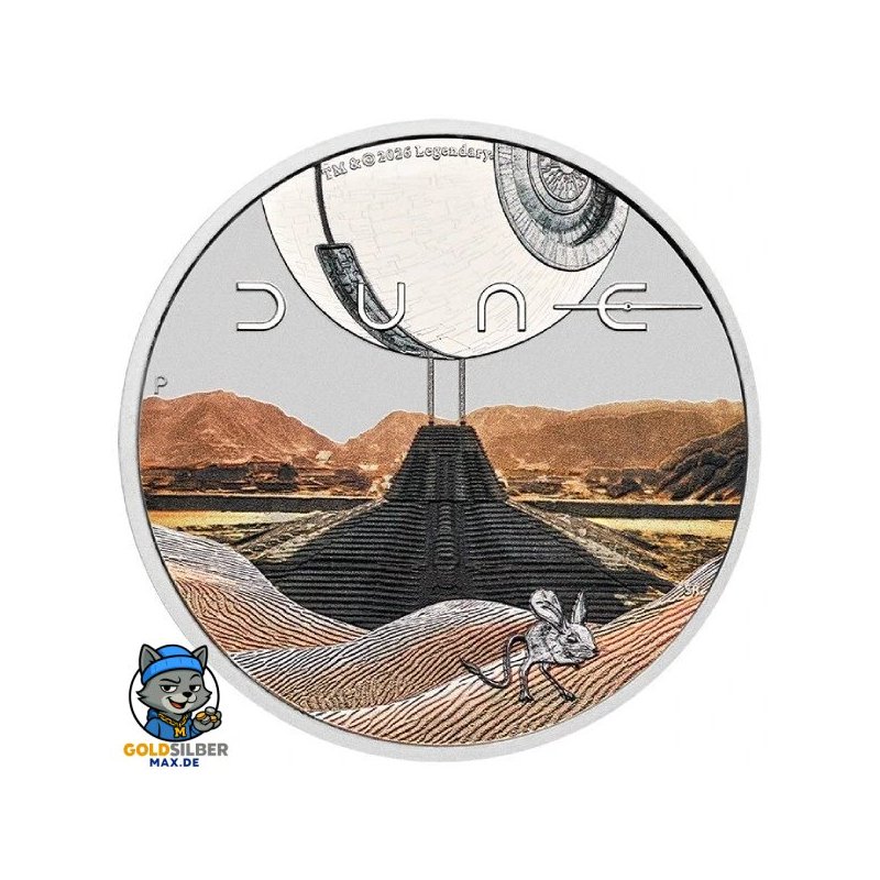 1 Unze Silber Tuvalu 1 $ 2026 Dune  Color Perth Mint BU
