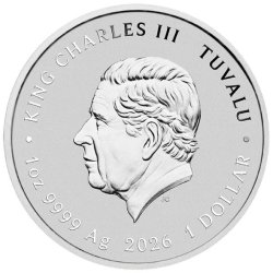 1 Unze Silber Tuvalu 1 $ 2026 Dune  Color Perth Mint BU