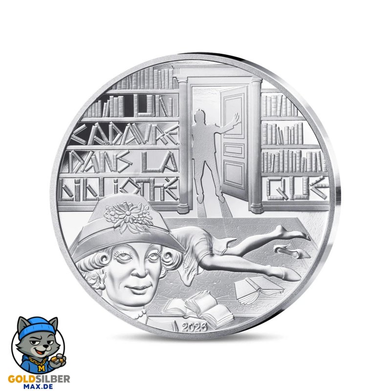 10 Euro Silber Tod in Bibliothek  Agatha Christie 2026 PP Box