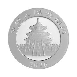 China Panda 2026  30 gr Gramm Silber Silbermünze Farbig