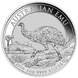 1 Unze Silbermünze Emu Perth Mint 2026