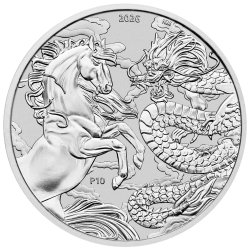 1 Unze Chinesische Mythen & Legenden - Drache & Pferd 2026