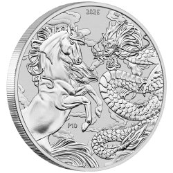 1 Unze Chinesische Mythen & Legenden - Drache & Pferd 2026