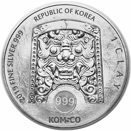 1 oz Unze  Silber Südkorea South Korea Scrofa  2019 1 Clay
