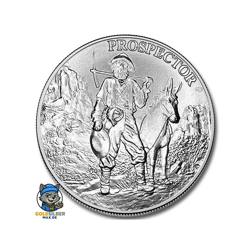 1 Unze Silber Round Provident Prospector  Goldgräber USA