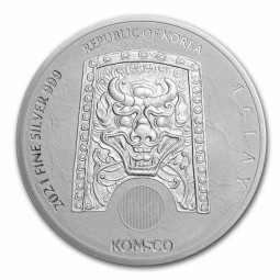 1 Unze Silbermünze Südkorea Chiwoo Cheonwang 2021