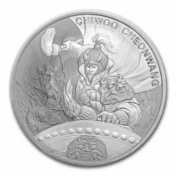 1 Unze Silbermünze Südkorea Chiwoo Cheonwang 2021