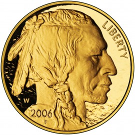 1 oz Unze Gold Goldmünze american Buffalo 2006 PP Samtetui