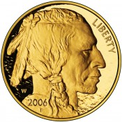 1 oz Unze Gold Goldmünze american Buffalo 2006 PP Samtetui