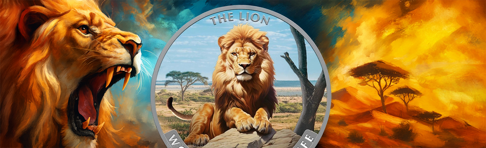 Löwe Kongo 2025 farbig